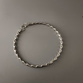 Twisted hasli in silver